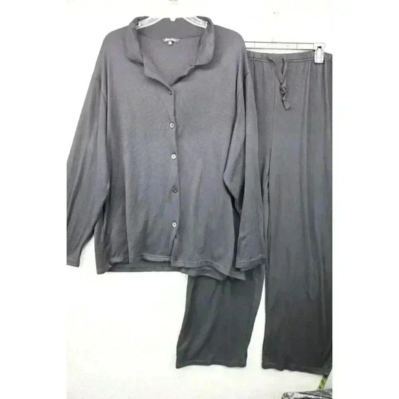 Just Love Women's Pajama/Lounge Set-Size 2X-Very Soft-Black-Drawstring - Picture 1 of 14